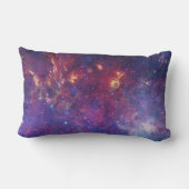 宇宙白熱［赤熱］光を放つの明るい銀河系 ランバークッション (裏面)