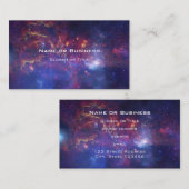 宇宙白熱［赤熱］光を放つの明るい銀河系 名刺 (正面/裏面)