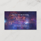 宇宙白熱［赤熱］光を放つの明るい銀河系 名刺 (裏面)