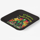 宇宙的な二つのエイリアン ペーパープレート (傾斜あり)