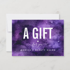 宇宙的な紫の銀河の夜空の美しさ サロン メイク