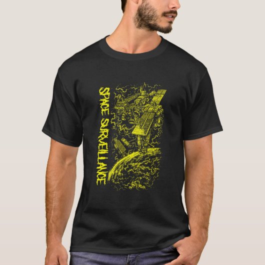 宇宙監視 - 通信中継衛星 Tシャツ (正面)