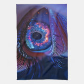 宇宙眼星明るい視線 キッチンタオル (縦)