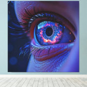 宇宙眼星明るい視線 キャンバスプリント (インサイチュ (ウッドフロア))