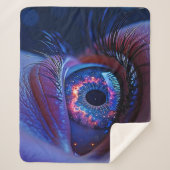 宇宙眼星明るい視線 シェルパブランケット (正面)