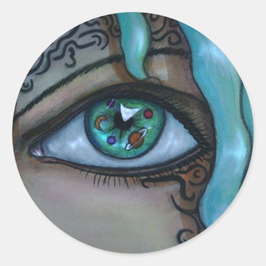 宇宙眼 ラウンドシール (正面)