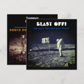 宇宙着陸 宇宙飛行士 ムーウォーク 招待状 (正面/裏面)