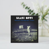 宇宙着陸 宇宙飛行士 ムーンワーク 招待状 (スタンド正面)