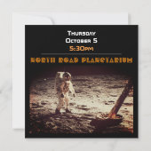 宇宙着陸 宇宙飛行士 ムーンワーク 招待状 (裏面)