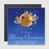 宇宙磁気クリスマスカード (正面/裏面)