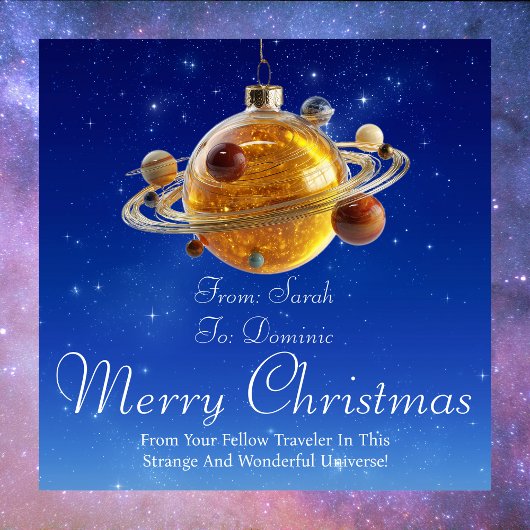 宇宙磁気クリスマスカード