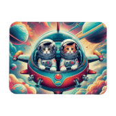 宇宙磁石の猫！ マグネット (横)