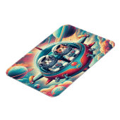 宇宙磁石の猫！ マグネット (左側)