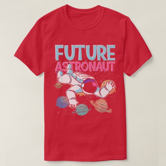 宇宙科学ガレー惑星宇宙未来宇宙飛行士 Tシャツ (デザイン正面)
