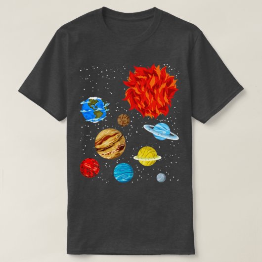 宇宙科学宇宙惑星宇宙天文学 Tシャツ (デザイン正面)