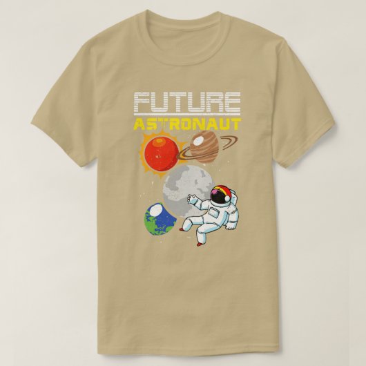 宇宙科学者天文学の恋人の惑星未来Ast Tシャツ (デザイン正面)