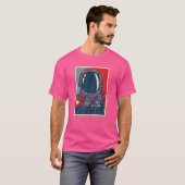 宇宙科学者天文学レトロ未来宇宙飛行士 Tシャツ (正面フル)