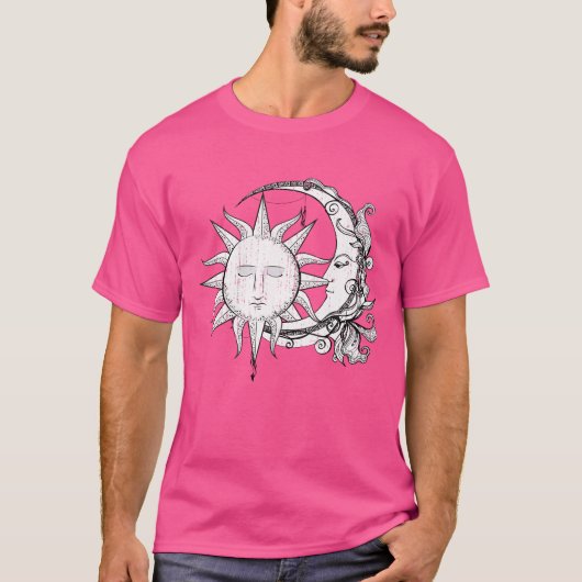 宇宙科学者 天体 太陽 月 星 アストラ Tシャツ (正面)