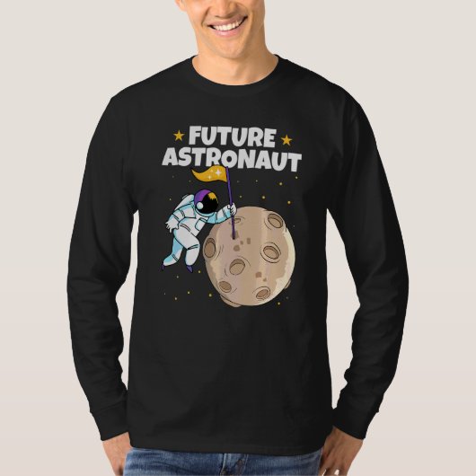 宇宙科学 月面着陸 宇宙の未来A Tシャツ (正面)