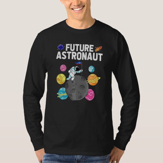 宇宙科学 銀河 月面着陸 惑星 未来 A Tシャツ (正面)
