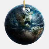 宇宙空間からの米国 セラミックオーナメント (裏面)