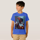 宇宙空間からロボット Tシャツ (正面フル)