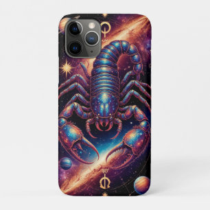 宇宙空間で輝くサソリ iPhone 11 PROケース