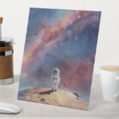 宇宙空間にいる宇宙飛行士 台座サイン (インサイチュ)