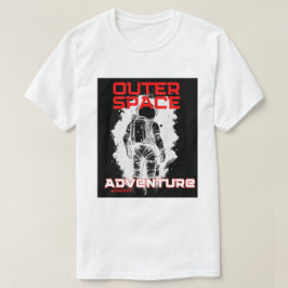 宇宙空間に浮かぶ宇宙飛行士のデザイン Tシャツ