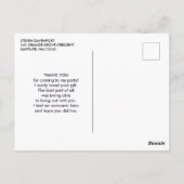 宇宙空間に浮かぶ宇宙飛行士 ポストカード (裏面)