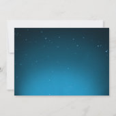 宇宙空間のエイリアンボーイバースデーパーティーの招待 招待状 (裏面)