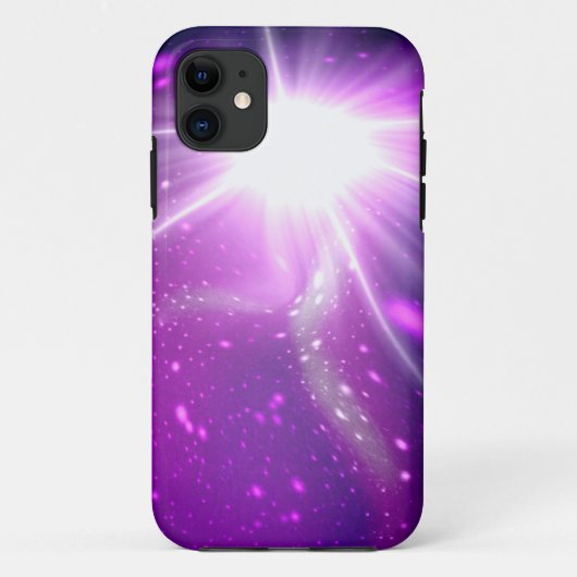 宇宙空間のスターライトパープル銀河系 Case-Mate iPhoneケース (裏面)