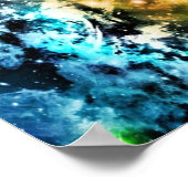 宇宙空間の猫ポスター ポスター (角)