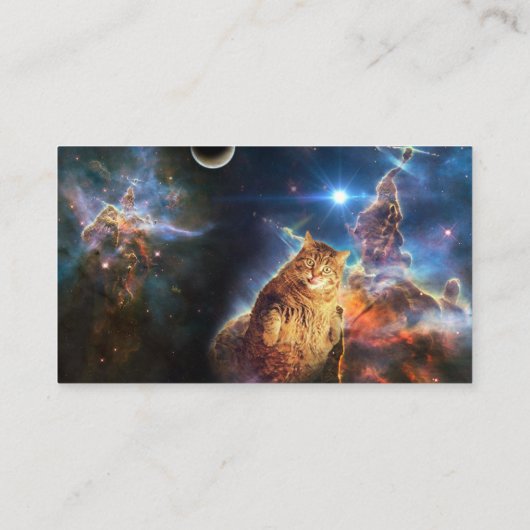 宇宙空間の猫 名刺 (裏面)