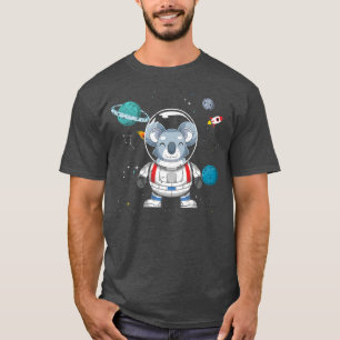 宇宙空間オーストラリア動物愛好家サイエンスアストローナ Tシャツ