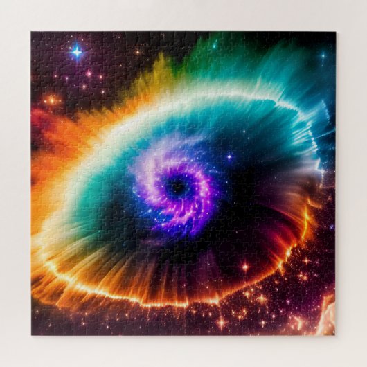 宇宙空間シーンの空の星雲の宇宙眼 ジグソーパズル (横)