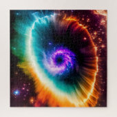 宇宙空間シーンの空の星雲の宇宙眼 ジグソーパズル (縦)