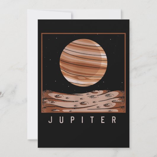 宇宙空間銀河系ファン木星惑星天文学 招待状 (正面)