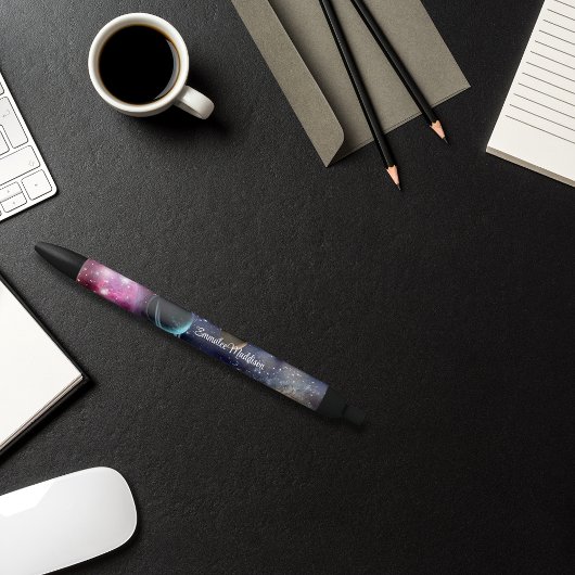 宇宙空間銀河系太陽のシスモノグラムのテム 黒ボールペン