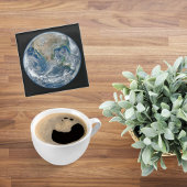 宇宙空間、地球の写真、クールで楽しい航空 ガラスコースター