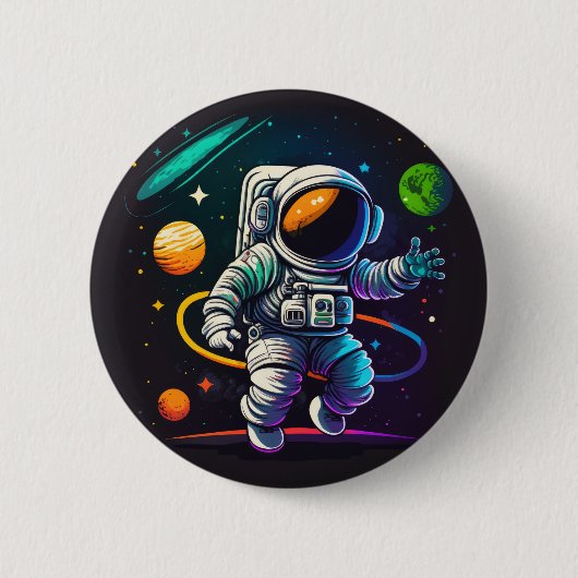 宇宙空間 缶バッジ (正面)