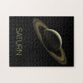 宇宙空間、銀河系、システ太陽のム、惑星サターン ジグソーパズル (横)