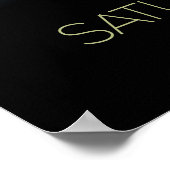 宇宙空間、銀河系、システ太陽のム、惑星サターン ポスター (角)