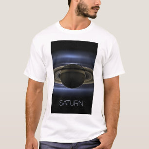 宇宙空間、銀河系、システ太陽のム、惑星サターン Tシャツ