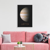 宇宙空間、銀河系、システ太陽のム、惑星ジュピター キャンバスプリント (インサイチュ (リビング))