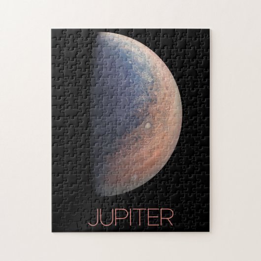宇宙空間、銀河系、システ太陽のム、惑星ジュピター ジグソーパズル (縦)