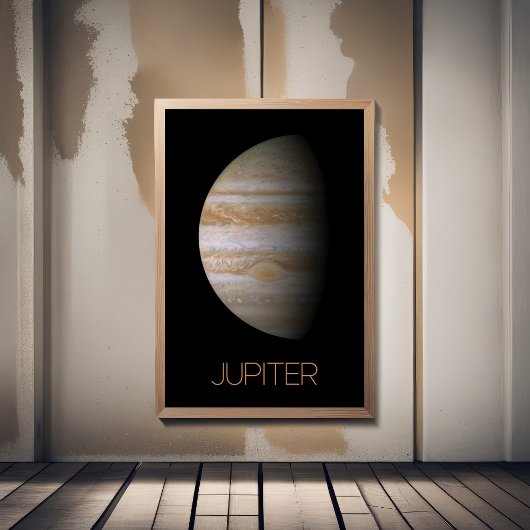宇宙空間、銀河系、システ太陽のム、惑星ジュピター フォトプリント           