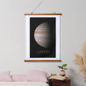 宇宙空間、銀河系、システ太陽のム、惑星ジュピター 吊り下げ型タペストリー (寝室)