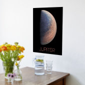 宇宙空間、銀河系、システ太陽のム、惑星ジュピター 箔ポスター (レイダウン (キッチン))