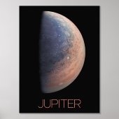 宇宙空間、銀河系、システ太陽のム、惑星ジュピター 箔ポスター (正面)